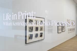 Entrance to the Life in Print exhibit at the Remai Modern Art Museum